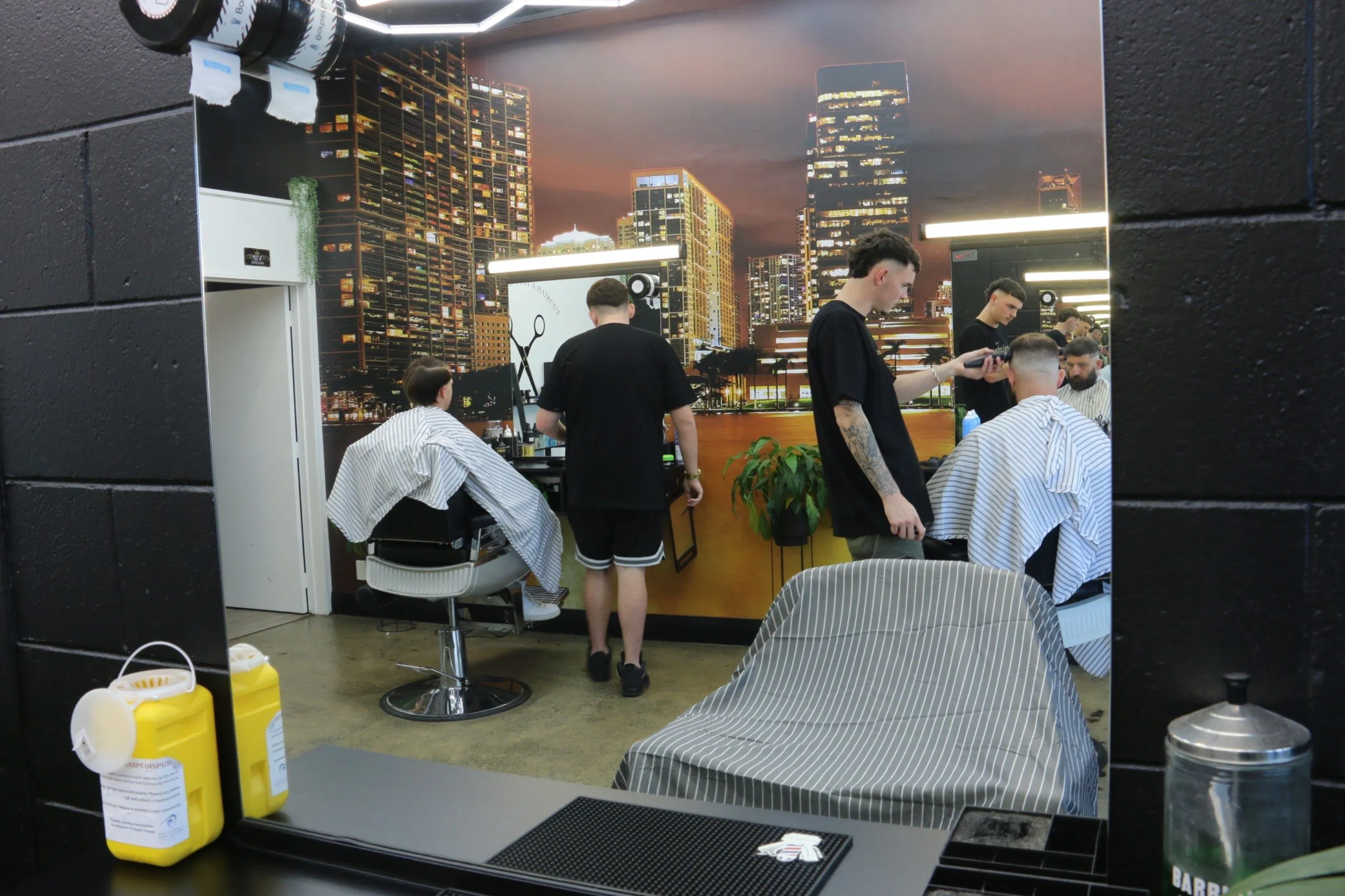 The Barber Spence team serving clients in the Brookfield shop