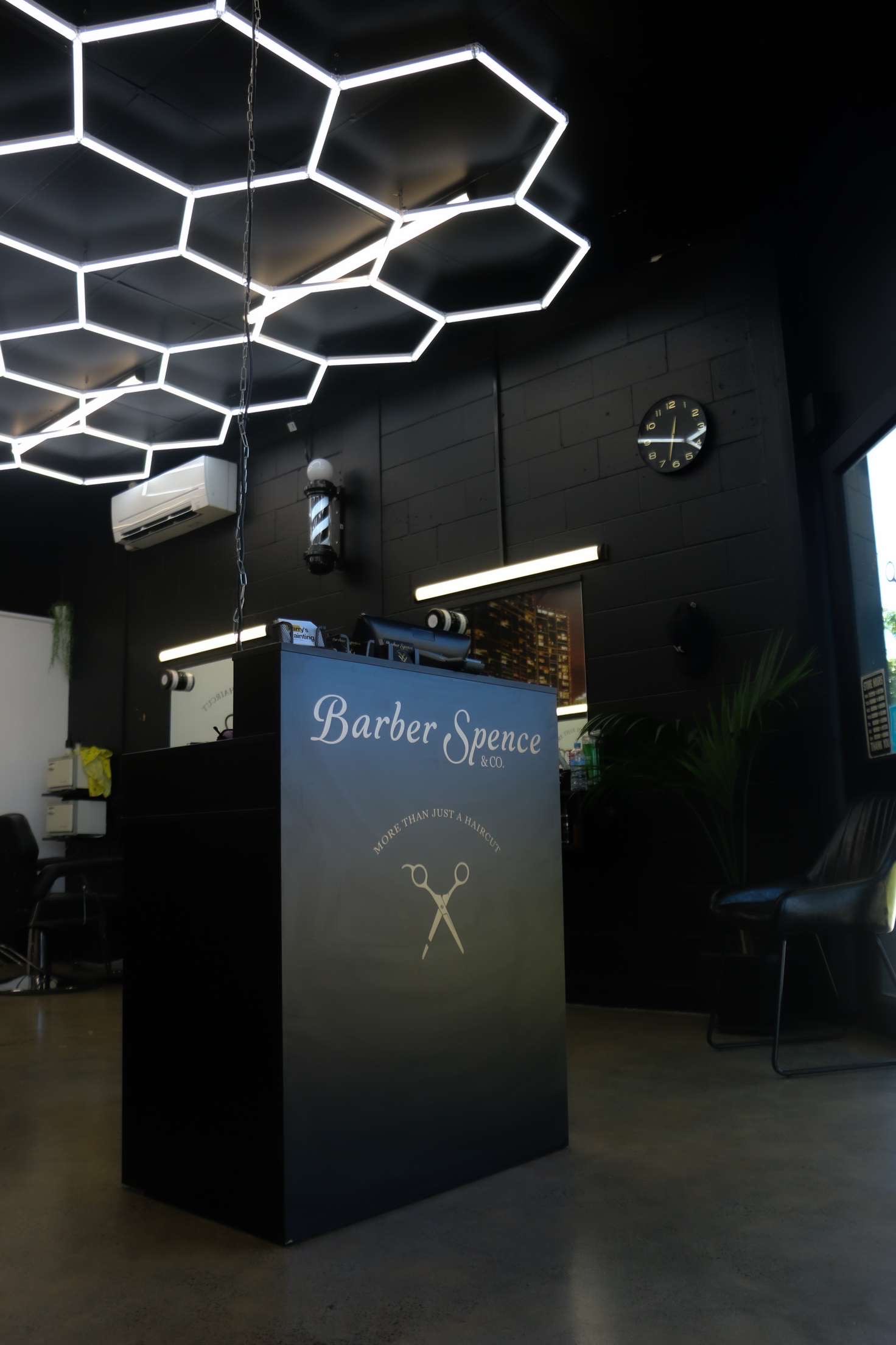 The Barber Spence and Co. shop interior